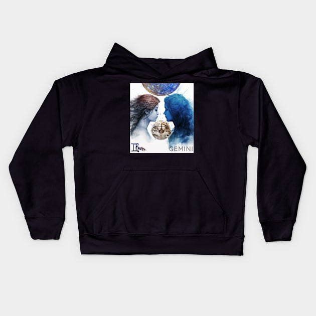 Gemini Kids Hoodie by Crystal Reboot